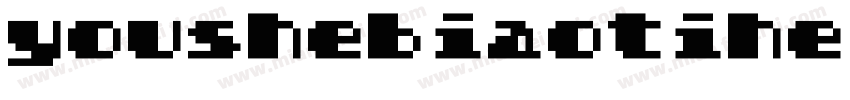 youshebiaotihei true type cid字体转换